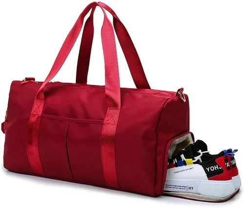 Miniatura 2 de KARRESLY Bolsa deportiva de gimnasio para mujeres u hombres, bolsa de viaje con bolsillo húmedo y compartimento para zapatos para entrenamiento