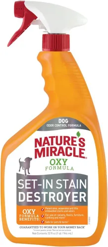 Miniatura 10 de Nature's Miracle Set-In Stain Destroyer Dog 1 galón, fórmula Oxy con aroma a naranja, 128 onzas