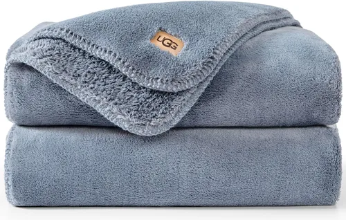 Miniatura 14 de UGG Whitecap Manta de Felpa Suave y Mullida de Forro Polar para Sofá o Cama, Decoración del Hogar, Manta de Invierno, Lavable a Máquina, 50 pulgadas