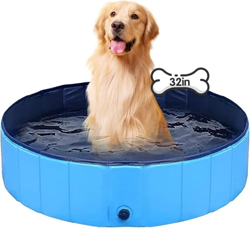 Piscina plegable para perros, piscina para mascotas, piscina de natación para perros, piscina de natación para mascotas, PVC, antideslizante, para