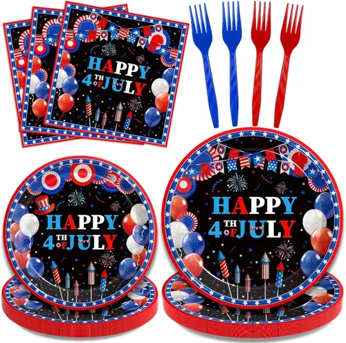Miniatura 21 de Kepeel Juego de 96 platos y servilletas para fiesta de autos de carreras, suministros de fiesta, decoración de deportes de carreras para niños