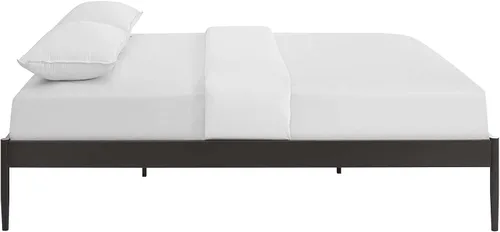 Miniatura 5 de Modway Elsie - Base de cama de metal con soporte de tablillas, tamaño King, color marrón