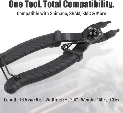 Miniatura 3 de BIKEHAND Herramienta de alicates de cadena de bicicleta para bicicleta, extracción rápida de eslabones MTB Road - Compatible con todas las marcas