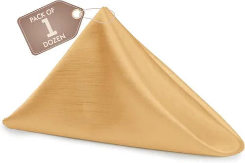 Miniatura 92 de Ultimate Textile -1 docena de servilletas reversibles Shantung Satin - Majestic - Servilletas de tela Majestic de 17 x 17 pulgadas, color marrón