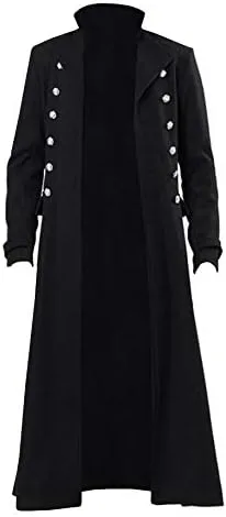 Miniatura 2 de Chaqueta vintage steampunk para hombre, estilo gótico, victoriano, uniforme, disfraz de Halloween