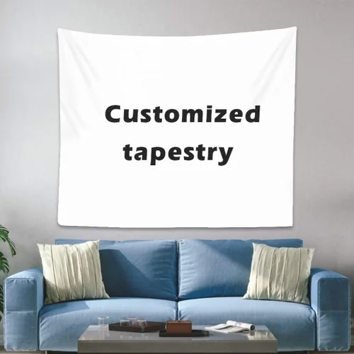 Miniatura 10 de yyfq Tapiz personalizado para colgar en la pared, decoración personalizada para subir imágenes Tenture Murale Tissus Tapisserie Mural Alfombra Duvar