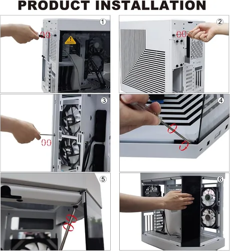 Miniatura 9 de GeeekPi monitor LCD táctil IPS de 12.6 pulgadas FHD 1920x515, pantalla de visualización, compatible con la carcasa de PC Hyte Y60, CPU, GPU, panel