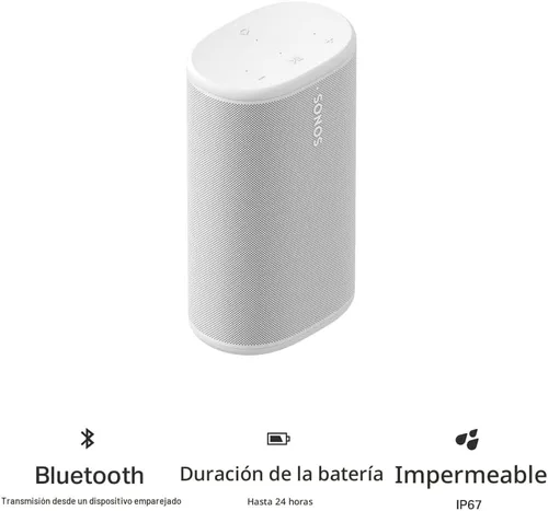 Miniatura 10 de Sonos Play - Portable Bluetooth Speaker with WiFi, Alexa, 24-Hour Battery Life, Charging Base