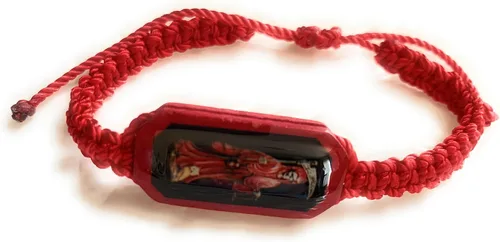 Miniatura 6 de Pulsera de hilo rojo Pulsera Roja de hilo de la Santa Muerte