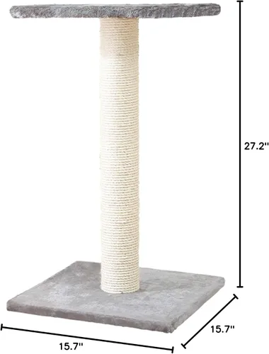 Miniatura 7 de TRIXIE Espejo - Rascador para gatos de 27.2 pulgadas, rascador para gatos con base de cubierta de tela suave y cuerda de sisal duradera