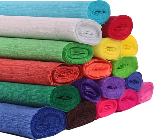 Miniatura 7 de Rollo de papel crepé de alta calidad de 3.17 oz de ancho, 98 pulgadas de largo, serpentina de papel para manualidades, decoración colgante de fiesta