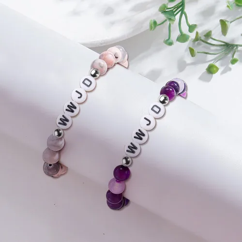 Miniatura 33 de Long tiantian WWJD - Pulsera con texto en inglés «What Would Jesus Do», pulseras WWJD para mujeres, pulseras W.W.J.D para hombres, joyería