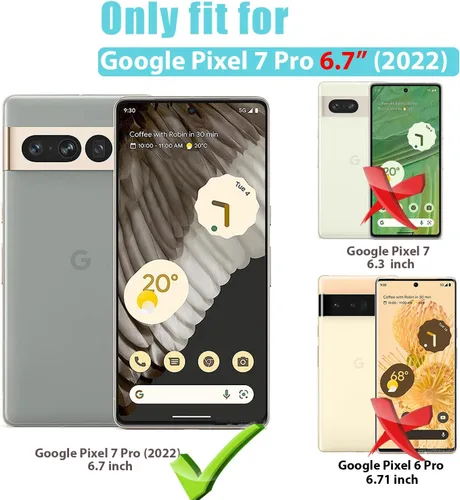 Miniatura 6 de [2+2] Protector de pantalla de vidrio templado para Google Pixel 7 Pro (2 paquetes) + protector de lente de cámara (2 paquetes), película de vidrio