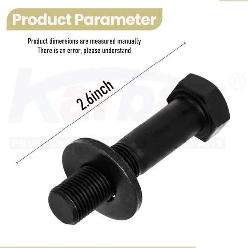 Miniatura 2 de Paquete de 3 pernos de repuesto 109-9220 3213-6 12633 de hoja compatibles con cortacésped Exmark Lazer Z AS CT XS de giro cero (1/2-20 x 2-1/4)
