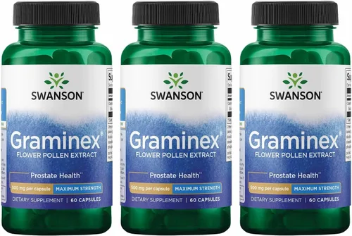Miniatura 8 de Swanson Graminex Extracto de polen de flores, suplemento de salud masculina para apoyar la salud de próstata, riñón, vejiga y tracto urinario* - Sin