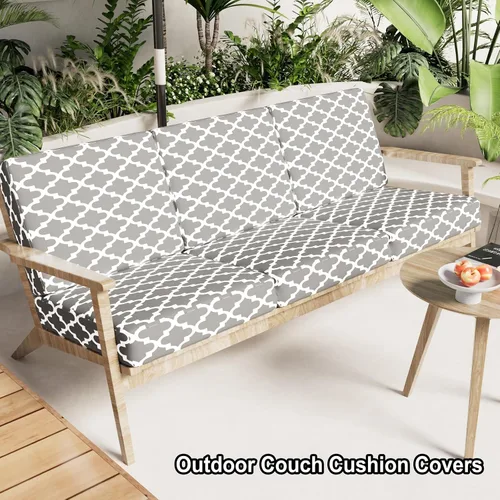 Miniatura 2 de hyha Fundas de cojín estampadas para sofá al aire libre, fundas florales lavables para muebles de patio, exteriores, funda de repuesto para asiento