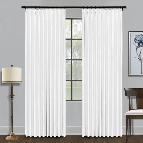 Miniatura 21 de Fcosie Juego de 2 paneles de cortinas opacas extralargas de 120 pulgadas de largo, cortinas de doble capa para oscurecer la habitación, paneles