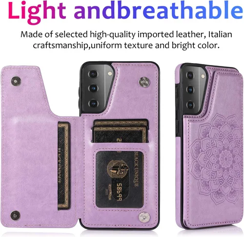 Miniatura 7 de Asuwish Funda compatible con Samsung Galaxy S21 Glaxay S 21 5G de 6.2 pulgadas y protector de pantalla de vidrio templado, accesorios
