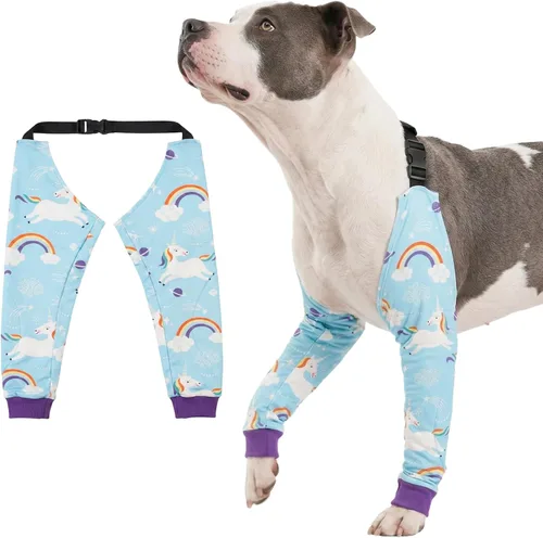 Miniatura 16 de LovinPet Protector de Codo para Perro Manga de Codo Anti-Lamido, Ajustable, Cómodo y Duradero Protector de Pata Delantera para Perros Medianos a