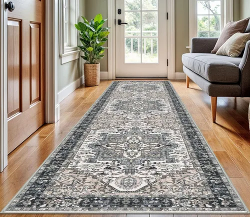 Miniatura 198 de KOZYFLY Alfombra Pequeña de Área 2x3 Pies Alfombras para Entrada Lavable Boho Alfombra de Entrada Antideslizante Tapete de Puerta Interior Entrada