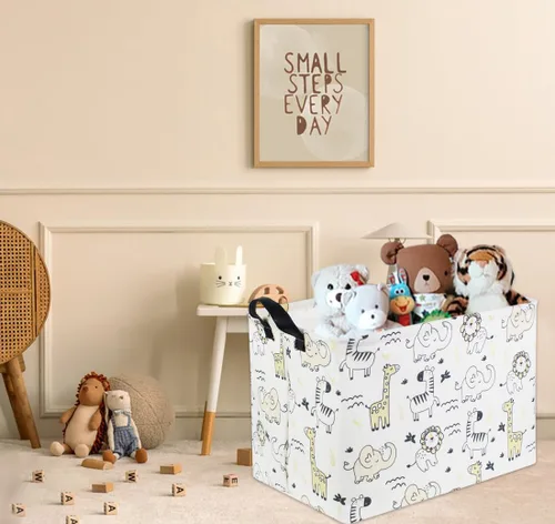 Miniatura 3 de Cestas para Bebé Cestas de Juguetes para Niños y Niñas Cesta de Regalo del Bosque Vacía Bonita Contenedor de Almacenamiento Caja Organizadora Animal