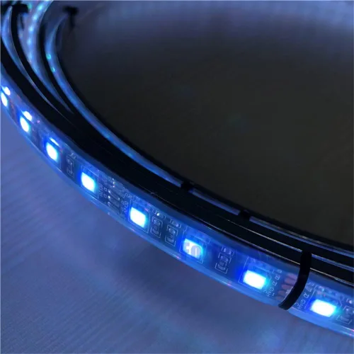Miniatura 8 de Juego de luces LED de 15.5 pulgadas para llantas de color de flujo de sueño para automóvil, camión, todoterreno, kit de anillo de rueda LED por