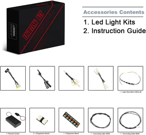 Miniatura 2 de BrickBling Luz LED compatible con Lego Pirates 10320 Eldorado Fortress Building (sin modelo, solo luces), kit de iluminación creativa compatible