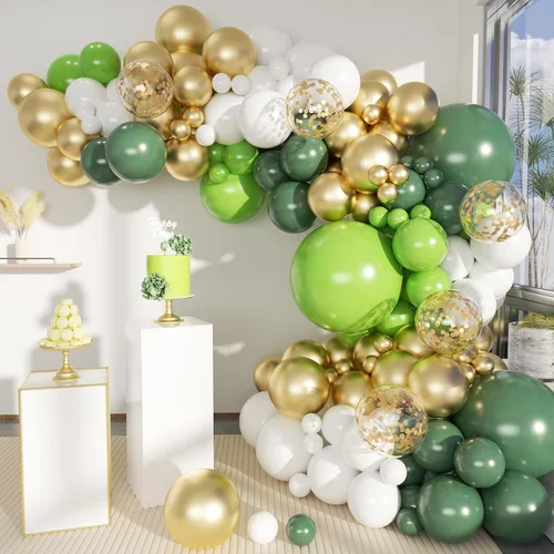 Miniatura 14 de MEBAY Kit de Arco de Guirnalda de Globos Bohemios, 156 Piezas Globos Rosa Empolvado Marrón Pastel Champán Dorado Blanco Metálicos para Boda Baby