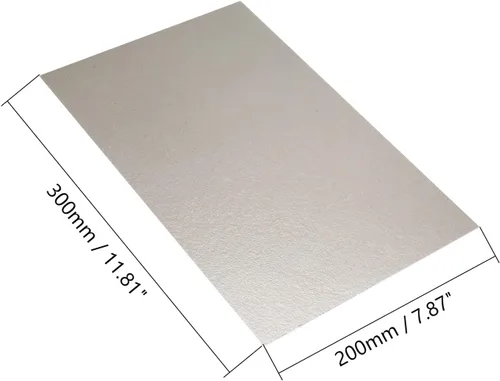 Miniatura 2 de Fielect 2 piezas de cubierta de guía de ondas de microondas, 7.9 in x 11.8 in x 0.006 in, hojas de placas de mica para microondas, parte