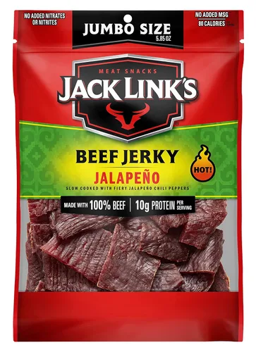 Miniatura 7 de Jack Link's - Carne vacuna seca, sabor original, 5.85 onzas. Jack Link's - Bolsa tamaño para compartir, aperitivo de carne sabroso, 11 g