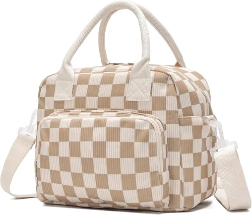 Lunch Bag for Women Girls, Cute Insulated Reusable Lunch Box Leakproof Lunch Boxes Portable Lunch Tote Bag Cooler Bag