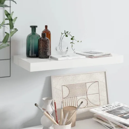 Miniatura 77 de Estantes flotantes de pared, juego de 4 estantes decorativos para montar en la pared, estante colgante con soportes invisibles para decoración