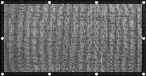 Miniatura 9 de Lona de punto de malla color negro con ojales, 60-70% de sombra, Negro