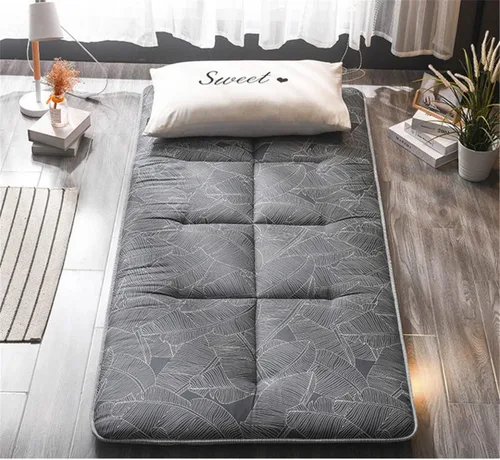 Miniatura 12 de ZWDYY Colchón de futón japonés, colchón enrollable para dormitorio de estudiantes, colchón para cama de suelo, colchón, colchón plegable tatami