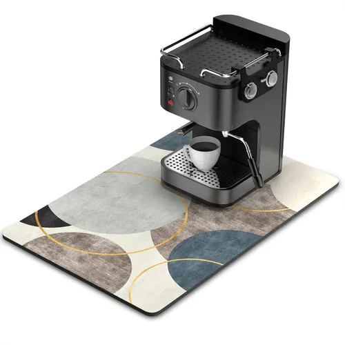 Miniatura 51 de Rnivvi Tapete de secado de platos para encimera de cocina, 16 x 18 pulgadas, bonita almohadilla de secado absorbente resistente al calor con goma