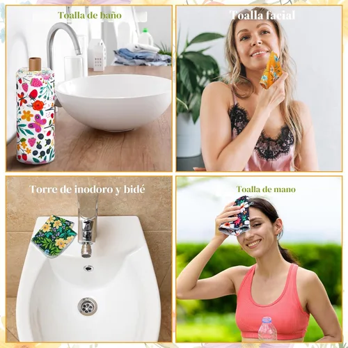 Miniatura 7 de Redbaker 30 Piezas Toallas de Papel Reutilizables Rollos Toallas de Cocina Lavables a Granel Sin Papel Paños de Tela de Algodón Servilletas de Mano