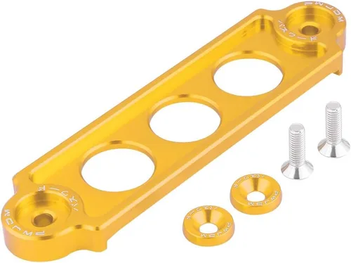 Miniatura 12 de Fydun Soporte de amarre de batería, batería de carreras de coches, soporte de sujeción de bloqueo anodizado para Honda Civic/CRX 1988-2000 (negro)