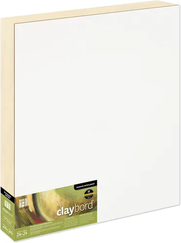 Miniatura 83 de Ampersand Art Supply Panel de pintura de madera: Serie Museo Claybord, 10 "x 10", 2" Perfil con acunado Perfil con cuna de 2