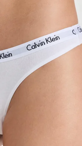 Miniatura 4 de Calvin Klein Tanga de algodón con logotipo de carrusel para mujer