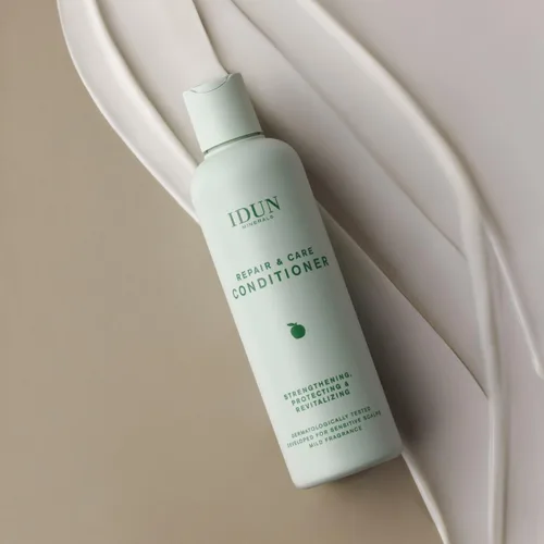 Miniatura 2 de IDUN Minerals Acondicionador reparador, desenredante para cabello seco/dañado, humedad y fuerza intensas, suave, sedoso, ácido málico, células madre