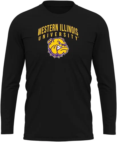 Miniatura 29 de Camisa deportiva de manga larga oficial de la NCAA Collegiate para hombre, colección negra con logotipo primario