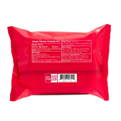 Miniatura 9 de Toallitas antiperspirantes para todo el cuerpo – Toallitas para el control de la sudoración para debajo de los senos, pecho, ingle, axilas, manos