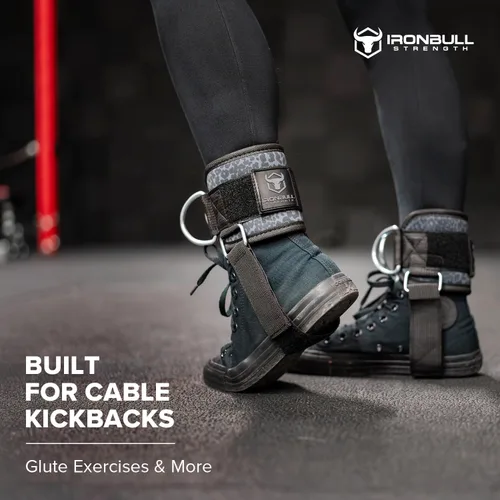 Miniatura 5 de Correa de tobillo Kickback para mujer para máquinas de cable y bandas de resistencia: gimnasio y entrenamiento en casa para extensiones de piernas