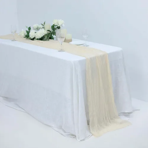 Miniatura 47 de Efavormart - Camino de mesa de gasa verde salvia de 10 pies, tela de gasa de 120 pulgadas para bodas de jardín botánico, eventos de primavera