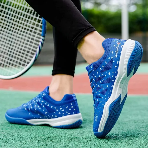 Miniatura 5 de Jakcuz Zapatos de tenis de bádminton para hombres y mujeres, zapatos de raqueta, tenis de voleibol para entrenamiento de cancha en interiores