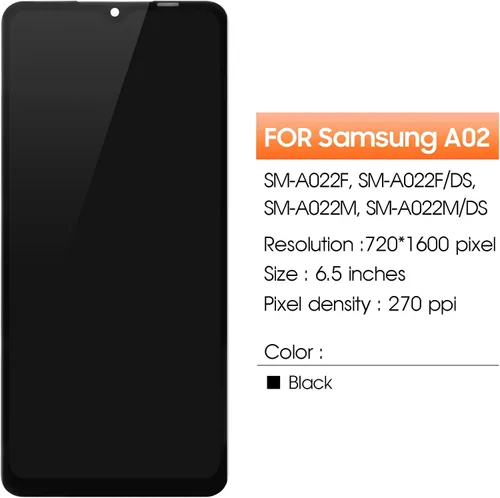 Miniatura 2 de Pantalla para Samsung Galaxy A02 Reemplazo de pantalla para Samsung A022 Pantalla LCD SM-A022F, SM-A022M, SM-A022G Pantalla táctil Digitalizador