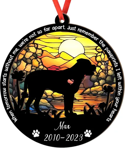 Miniatura 41 de Adorno personalizado para atrapasoles de sabueso afgano, adorno de Navidad de sabueso afgano – Regalo para perro amante, sabueso afgano