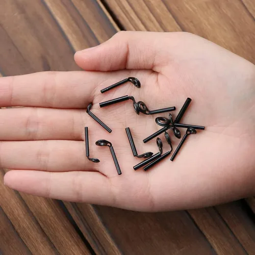 Miniatura 6 de FishTrip Kit de reparación de puntas de caña, 30 piezas de cañas de cebo de caña, guías de puntas de pesca, kit de repuesto de cerámica micro ojos