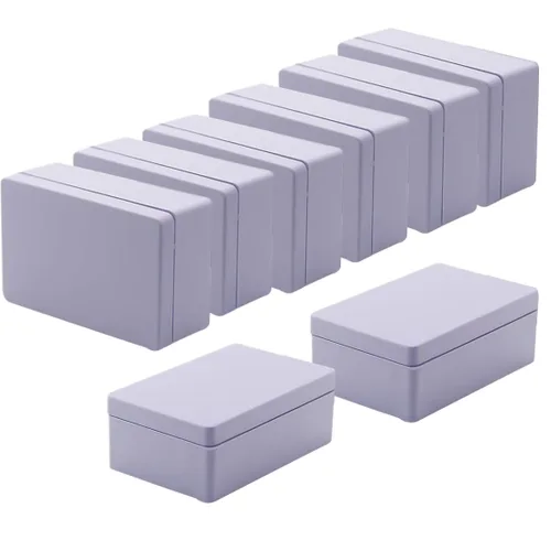 Miniatura 18 de Zulkit 12 cajas de proyecto de plástico ABS para proyectos eléctricos, caja de conexiones pequeña, color blanco, 2.17 x 1.28 x 0.79 pulgadas