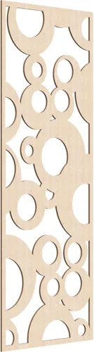 Miniatura 150 de Farwell Paneles de pared decorativos de madera con calado, 13 3/8 pulgadas de ancho x 34 3/8 pulgadas de alto x 1/4 de alto, roble rojo rojo